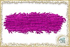 Brush Strokes in Purple Glitter - Digital Clipart 24 of beautiful PNG files Product Image 16