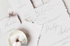 Elegant Floral Wedding Invitation Suite Product Image 1
