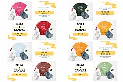 T-Shirt Mockup Bella Canvas 3001 Mega Bundle TShirt Flat Lay Product Image 19