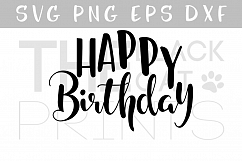 Happy Birthday SVG EPS PNG DXF Birthday cutting file Product Image 1