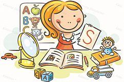 A kids speech therapist with toys, books, letters, mirror Product Image 1