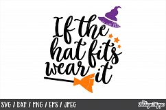 If the hat fits wear it svg, Witch hat svg, Halloween svg, H Product Image 1