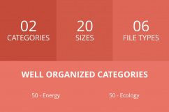 100 Energy Line Multicolor B/G Icons Product Image 4