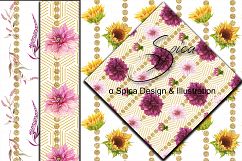 Sunflower digital paper Product Image 3