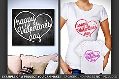 Happy Valentines Day Sign SVG - Valentines Day SVG - 1512 Product Image 2