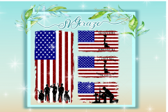 American Flag SVG, American Flag with Soldiers, Svg, Flag Dxf, Flag, Soldier Flag, Fallen Soldiers, USA Flag Bundle, Cricut, Silhouette Product Image 1