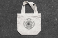 monogram mandala, monogram, monogram svg, mandala svg Product Image 3