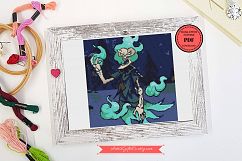Halloween Scary ghost! PDF CROSS STITCH PATTERN FOR DOWNLOAD Product Image 1