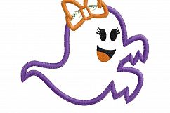 Funny Halloween Ghost Girl 2 Embroidery Design Product Image 8