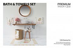Bath &amp; Towels Mockup Set Product Image 1