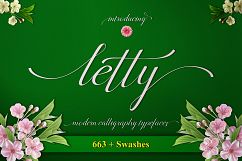 Letty Script Product Image 1