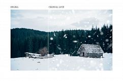 Vector backgrounds of snowfall Product Image 5