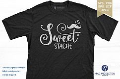 Sweet stache, stash jar decal, svg, printable label designs Product Image 4