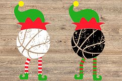 Elf Basketball Christmas svg merry christmas 1038s Product Image 2