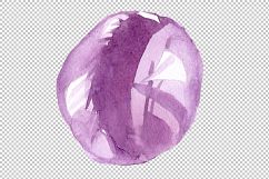 Watercolor semi precious stones PNG set Product Image 4
