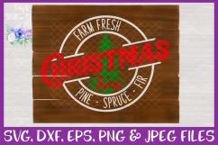 Farm Fresh Christmas Trees SVG Farmhouse Christmas SVG Product Image 2