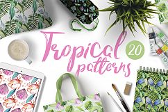 Watercolor Tropical Patterns Product Image 1