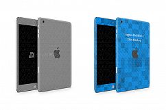 iPad Mini 2 Tablet Skin Design Template Front-Back Angled Product Image 1