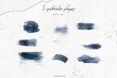 Blue Night Watercolor collection Product Image 12