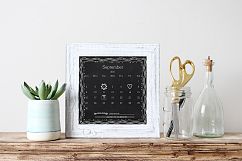 2018 through 2020 Chalkboard Calander KIt with 32 Design Element and 1 Chalkboard paper Product Image 4