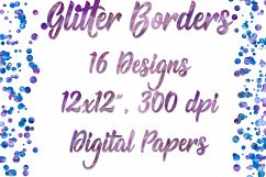 Watercolor Borders Digital Paper Product Image 2