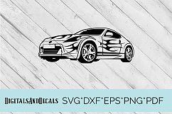 Sports Car  SVG Cutting File  Product Image 1