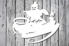 Spooky Ghost and Pot - A Halloween Design for Crafters Product Image 2