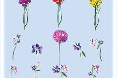 Watercolor Wildflowers  Product Image 3