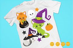Witchy Poo Kitties cutting files svg, dxf, pdf, eps included - cut files for cricut and silhouette - Cutting Files SG Product Image 4