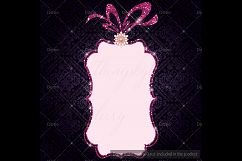 16 Pink Frame, Glitter and Jewelry Frame Clip Arts Product Image 3