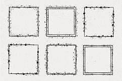 36 Hand Drawn Square Shapes - logo elements Product Image 4