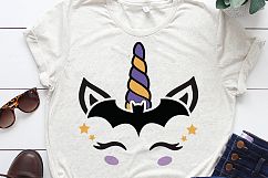 Halloween Unicorn Face SVG DXF Cut File, Unicorn Face SVG Product Image 3