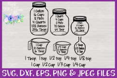 Kitchen Conversion Chart SVG for Cricut &amp; Silhouette Product Image 3