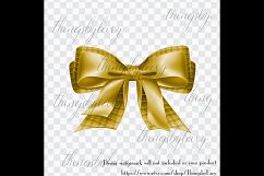 56 Luxury Gold Bows and Ribbons Clip Arts PNG Transparent Product Image 4
