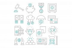 Banking icons set Product Image 1