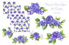 Watercolor Flowers Clipart Wedding Invitation Product Image 5
