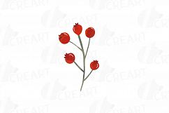 Autumn leaves and branches watercolor clip art pack, png Product Image 17