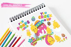 Easter Chicks  graphics and illustrations Product Image 3