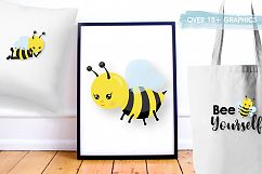 Bee awesome graphics and illustrations Product Image 3