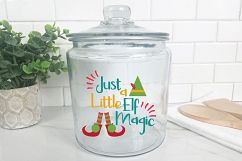 Just a Little Elf Magic - Christmas SVG Cut File - DXF EPS Product Image 7