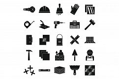 Tiler icons set, simple style Product Image 1