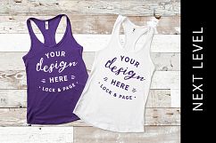 Purple Rush Next Level 1533 Racerback Mockup Tank Top Vest Product Image 1
