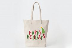 Happy Holidays - Christmas SVG Cut File - DXF PNG EPS JPG AI Product Image 8