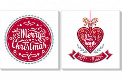 Christmas template. Big bundle. 30 greeting card. Christmas invitation. Xmas flyer Product Image 3