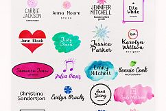 Watercolor Logo Kit + 8 Fonts! Product Image 7