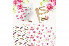 Watercolor Boho Set &amp; Patterns Product Image 6