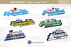 Mini Bundle Preschool, Kinder, Senior Grad - editable years Product Image 1