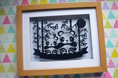 Panda Paper Cut SVG File Product Image 1