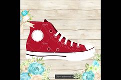 100 Chuck AllStar Sneakers Clip Arts, Fashion Shoes Product Image 2