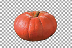Watercolor pumpkin clip art pack, Pumpkin plant and flowers Product Image 26